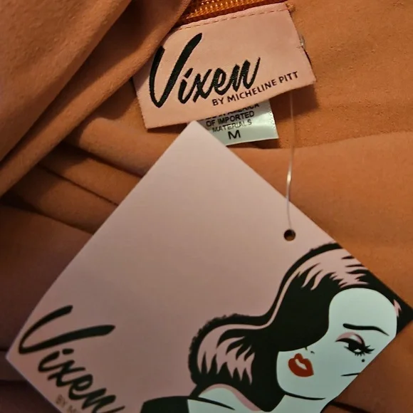 Vixen by Micheline Pitt Dusty Pink Starlett Dress. - Picture 4 of 6